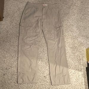 Vintage Wrangler Cargo Khaki Pants- Size 32x34